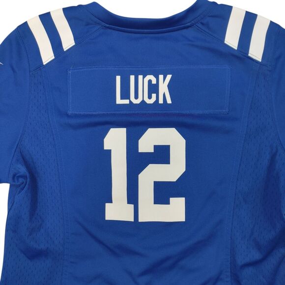 Size Large Nike NFL Indianapolis Colts Andrew Luck #12 Double Sided Jersey - Picture 5 of 13